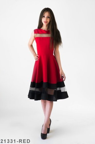Жіноче плаття Подіум Stefani 21331-RED XS Червоний - SvitStyle