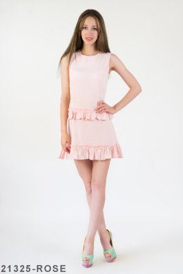 Жіноче плаття Подіум Rosalina 21325-ROSE XS Рожевий - 8581825 - SvitStyle