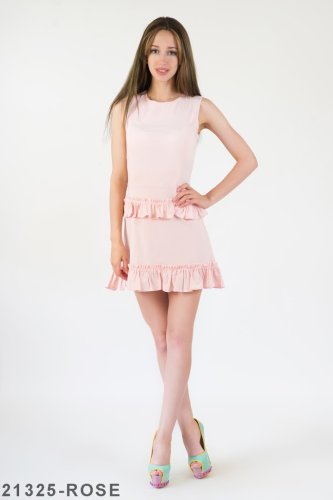 Жіноче плаття Подіум Rosalina 21325-ROSE XS Рожевий - SvitStyle