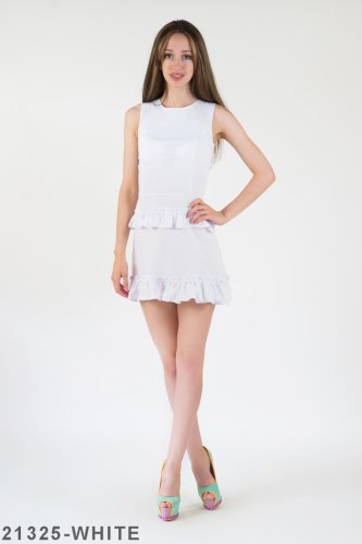Жіноче плаття Подіум Rosalina 21325-WHITE XS Білий - SvitStyle