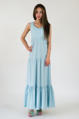 Жіноче плаття Подіум Belly 21324-LIGHT/BLUE XS Голубий - 8581831 - SvitStyle