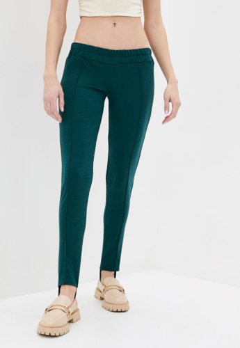 Жіночі трикотажні легінси-штани з гальмами Подіум 13477-DARKGREEN S Зелений - SvitStyle