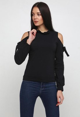 Жіноча блузка Подіум Kosmo 21260-BLACK XS Чорний - 8581919 - SvitStyle