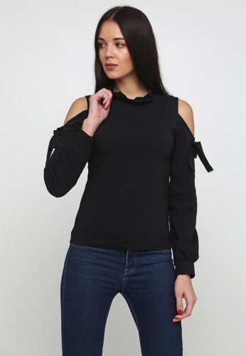 Жіноча блузка Подіум Kosmo 21260-BLACK XS Чорний - SvitStyle