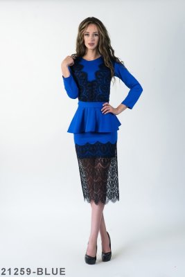 Жіноче плаття Подіум Lotta 21259-BLUE XS Синій - SvitStyle
