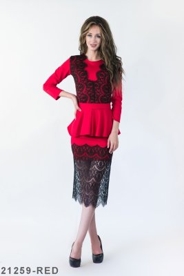 Жіноче плаття Подіум Lotta 21259-RED XS Червоний - 8581925 - SvitStyle
