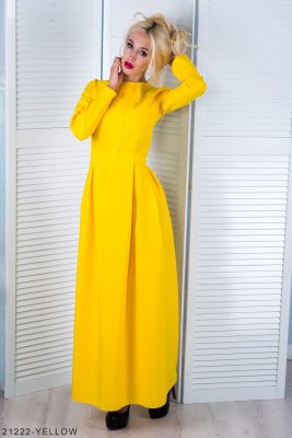 Жіноче плаття Подіум Sonia 21222-YELLOW XS Жовтий - 8581935 - SvitStyle