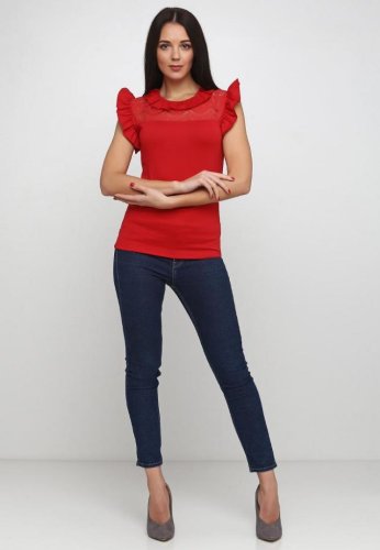 Жіноча блузка Подіум Fionis 21218-RED XS Червоний - SvitStyle