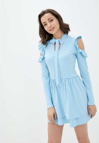 Жіноче плаття Подіум Miller 21164-BLUE XS Голубий - SvitStyle