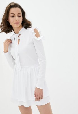 Жіноче плаття Подіум Miller 21164-WHITE XS Білий - 8582002 - SvitStyle