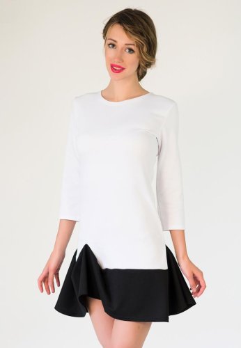 Жіноче плаття Подіум Betis 21163-WHITE XS Білий - SvitStyle