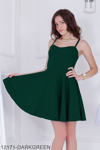 Жіноче плаття Подіум Ivory 12171-DARKGREEN XS Зелений - SvitStyle