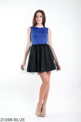 Жіноче плаття Подіум Lorein 21098-BLUE XS Синій - 8582100 - SvitStyle