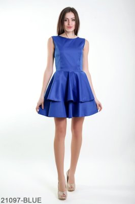 Жіноче плаття Подіум Evis 21097-BLUE XS Синій - 8582103 - SvitStyle