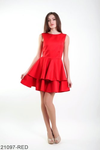 Жіноче плаття Подіум Evis 21097-RED XS Червоний - SvitStyle