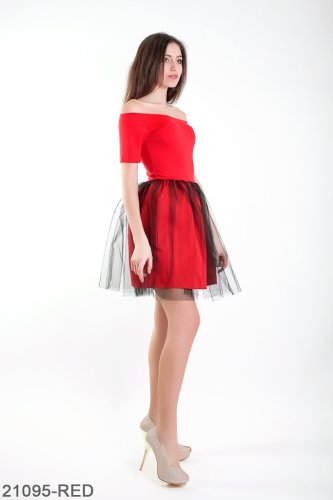 Жіноче плаття Подіум Felisia 21095-RED XS Червоний - SvitStyle