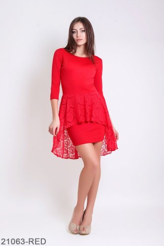 Жіноче плаття Подіум Marena 21063-RED XS Червоний - SvitStyle