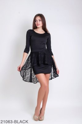 Жіноче плаття Подіум Marena 21063-BLACK XS Чорний - 8582148 - SvitStyle