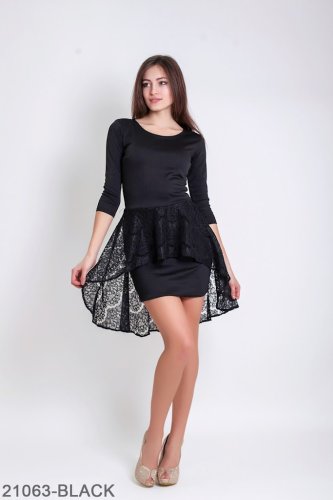 Жіноче плаття Подіум Marena 21063-BLACK XS Чорний - SvitStyle