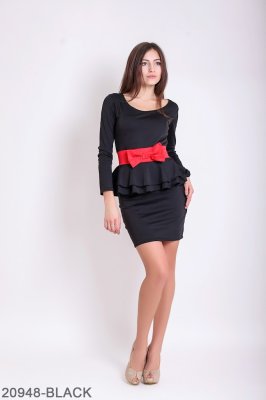 Жіноче плаття Подіум Marisa 20948-BLACK XS Чорний - 8582163 - SvitStyle