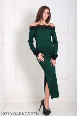 Жіноче плаття Подіум Viola 20779-DARKGREEN XS Зелений - 8582164 - SvitStyle