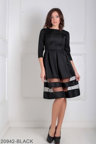 Жіноче плаття Подіум Tionna 20942-BLACK XS Чорний - SvitStyle