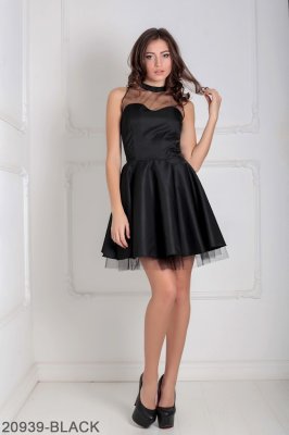 Жіноче плаття Подіум Margo 20939-BLACK XS Чорний - 8582179 - SvitStyle
