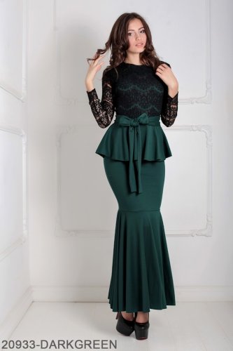 Жіноче плаття Подіум Adelis 20933-DARKGREEN XS Зелений - SvitStyle