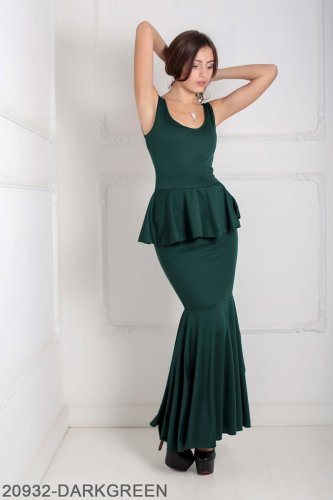 Жіноче плаття Подіум Andrea 20932-DARKGREEN XS Зелений - SvitStyle