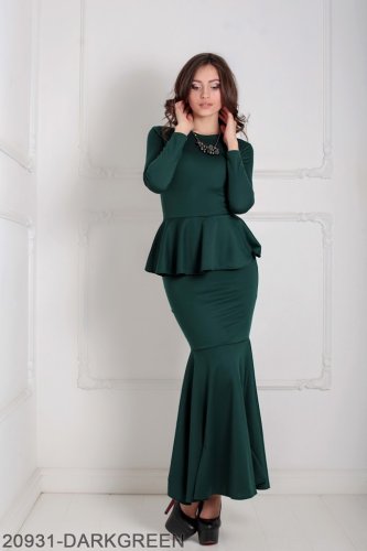 Жіноче плаття Подіум Laura 20931-DARKGREEN XS Зелений - SvitStyle