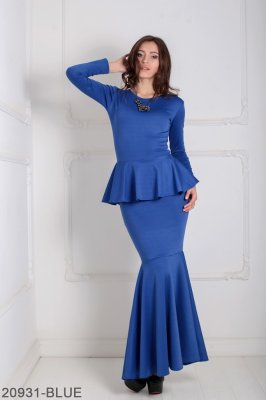 Жіноче плаття Подіум Laura 20931-BLUE XS Синій - 8582202 - SvitStyle