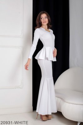 Жіноче плаття Подіум Laura 20931-WHITE XS Білий - 8582204 - SvitStyle