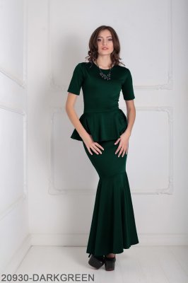 Жіноче плаття Подіум Amalia 20930-DARKGREEN XS Зелений - 8582206 - SvitStyle