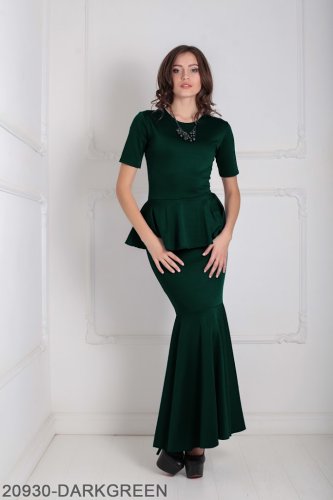 Жіноче плаття Подіум Amalia 20930-DARKGREEN XS Зелений - SvitStyle