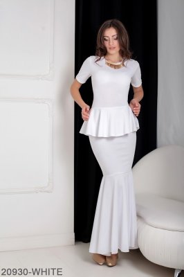 Жіноче плаття Подіум Amalia 20930-WHITE XS Білий - 8582212 - SvitStyle