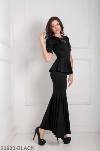 Жіноче плаття Подіум Amalia 20930-BLACK XS Чорний - SvitStyle