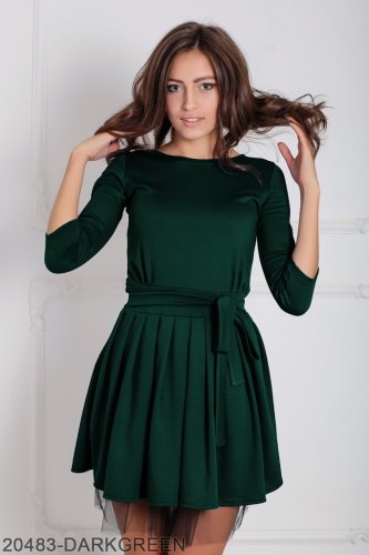 Жіноче плаття Подіум Lablis 20483-DARKGREEN XS Зелений - SvitStyle