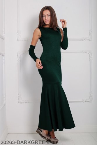 Жіноче плаття Подіум Noren 20263-DARKGREEN XS Зелений - SvitStyle
