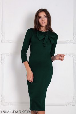 Жіноче плаття Подіум Malabari 15031-DARKGREEN S Зелений - 8582320 - SvitStyle