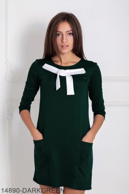 Жіноче плаття Подіум Persian 14890-DARKGREEN S Зелений - 8582335 - SvitStyle
