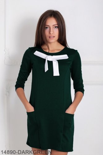 Жіноче плаття Подіум Persian 14890-DARKGREEN S Зелений - SvitStyle