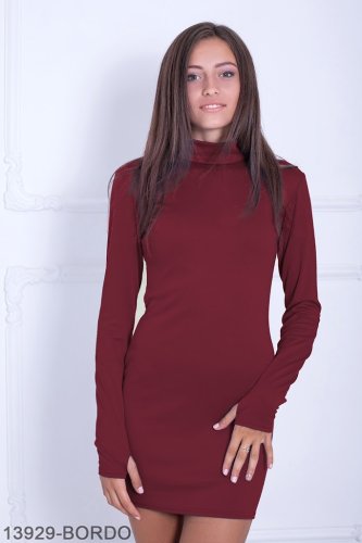Жіноче плаття Подіум Quickset 13929-BORDO S Бордовий - SvitStyle