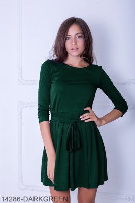 Жіноче плаття Подіум Lablab 14286-DARKGREEN S Зелений - 8582499 - SvitStyle