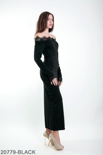 Жіноче плаття Подіум Viola 20779-BLACK XS Чорний - SvitStyle
