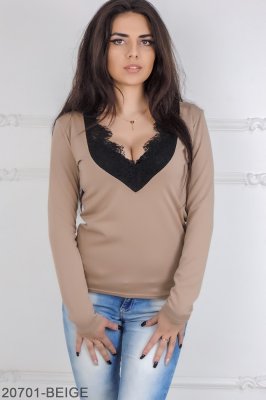 Жіноча блузка Подіум Bonita 20701-BEIGE XS Бежевий - 8582570 - SvitStyle