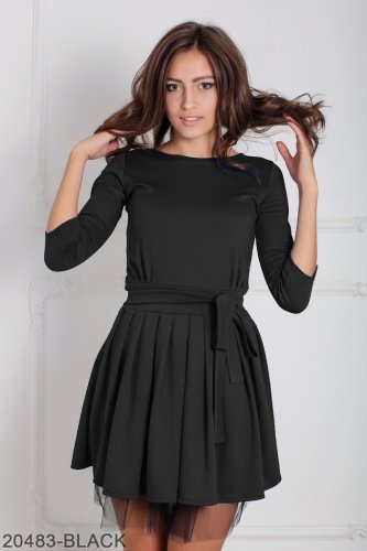 Жіноче плаття Подіум Lablis 20483-BLACK XS Чорний - SvitStyle