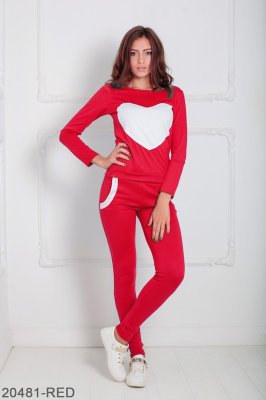Жіночий спортивний костюм Подіум Williams 20481-RED XS Червоний - 8582616 - SvitStyle