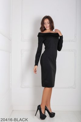 Жіноче плаття Подіум Krespo 20416-BLACK XS Чорний - 8582638 - SvitStyle