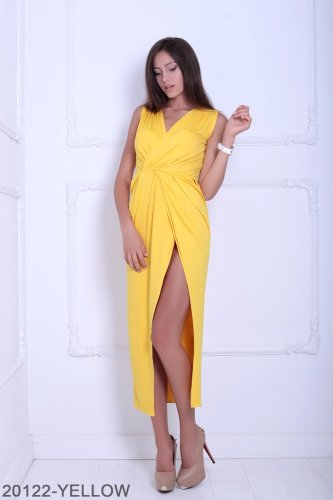 Жіноче плаття Подіум Fetty 20122-YELLOW XS Жовтий - SvitStyle