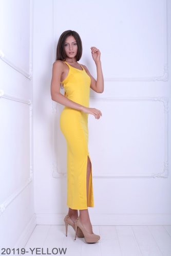 Жіноче плаття Подіум Pamela 20119-YELLOW XS Жовтий - SvitStyle
